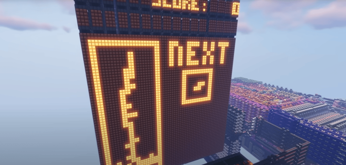 Tetris in Minecraft